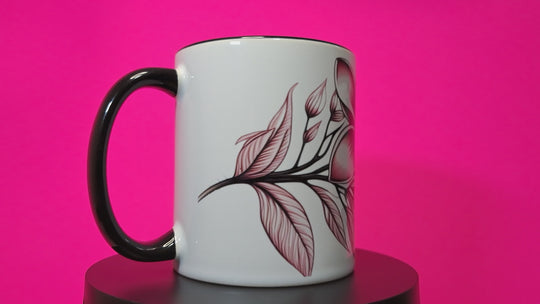 Pink Plumaria Mug